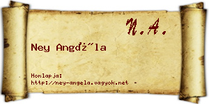 Ney Angéla névjegykártya
